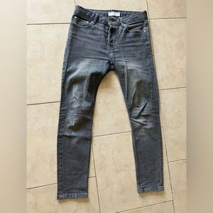 Topman grey stretch skinny jeans, W30/L30